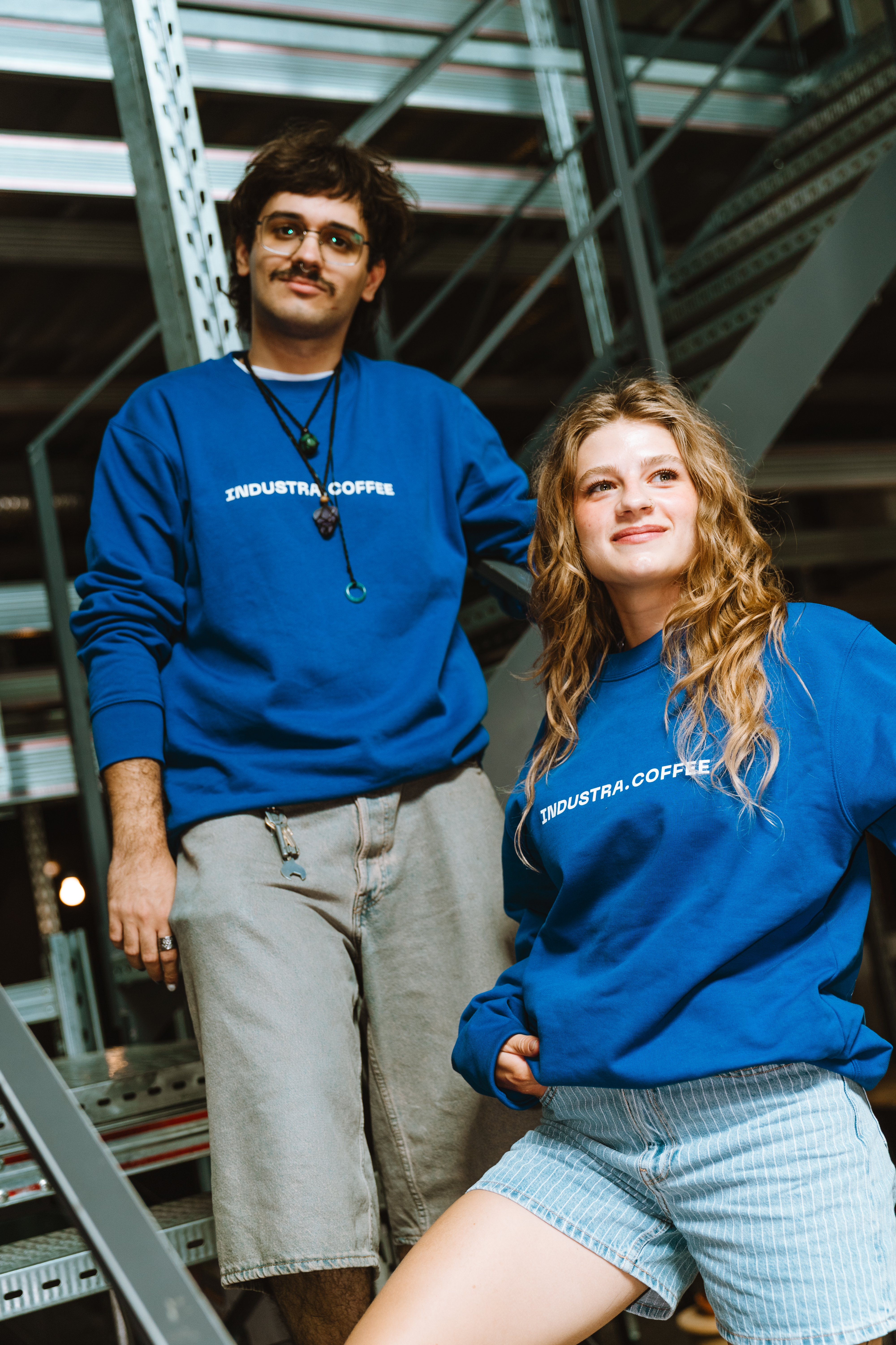Sweatshirt Industra Coffee Blue - Image 3