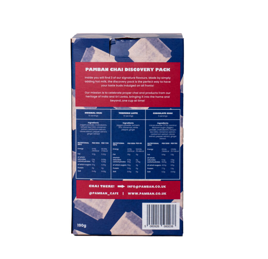 PAMBAN CHAI LATTÉ DISCOVERY PACK - Obrázek 2